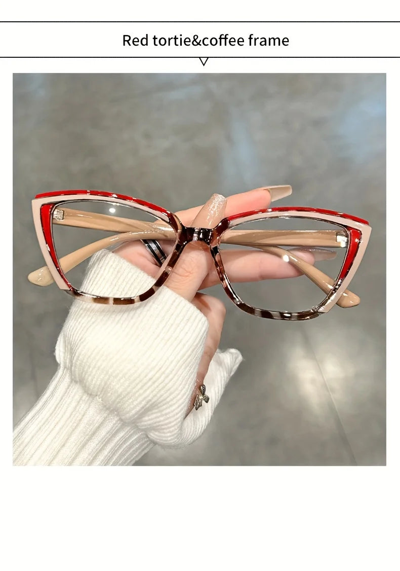 Cat Eye Clear Lens Glasses | Retro Fashion Spectacles