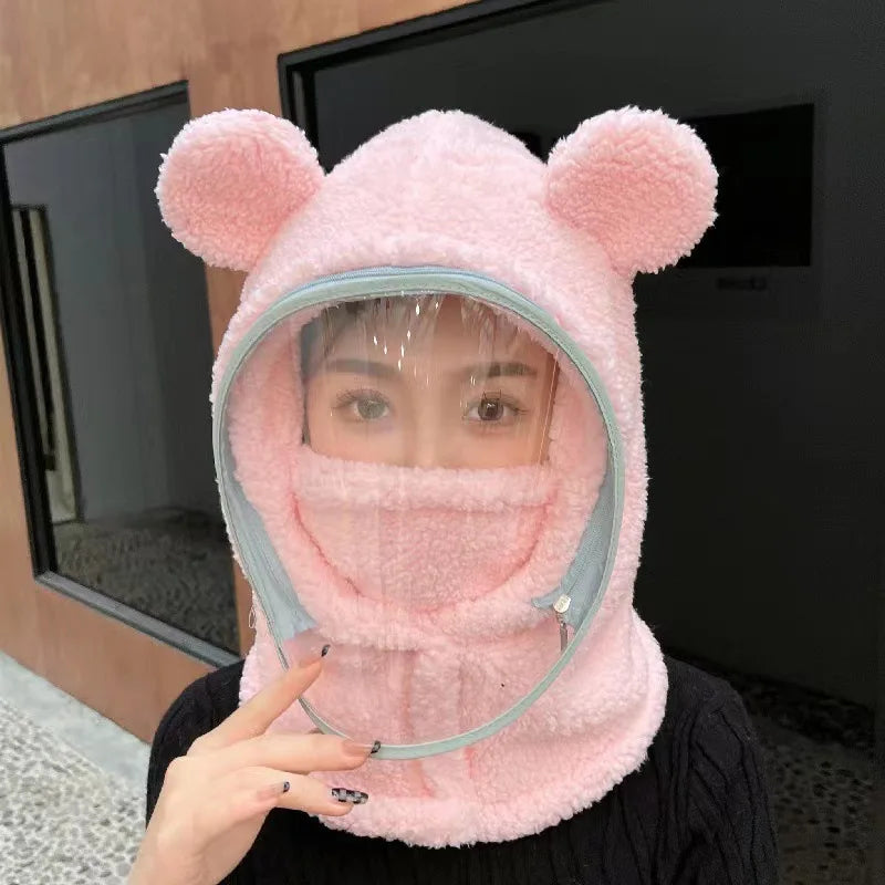 Unisex Windproof Full Face Mask Beanie | Warm Fleece Winter Hat