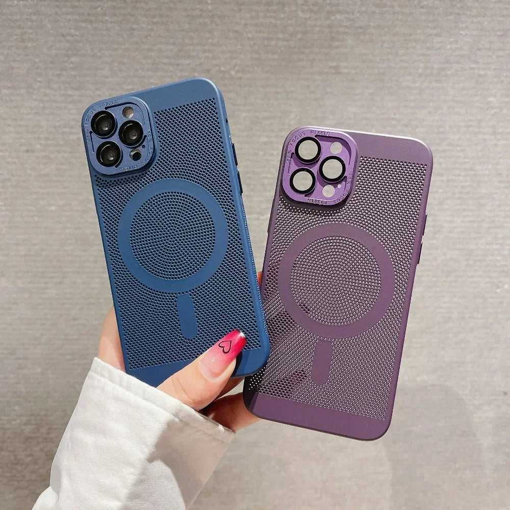 Funda de lujo mate para teléfono con disipación de calor | Protectora y elegante