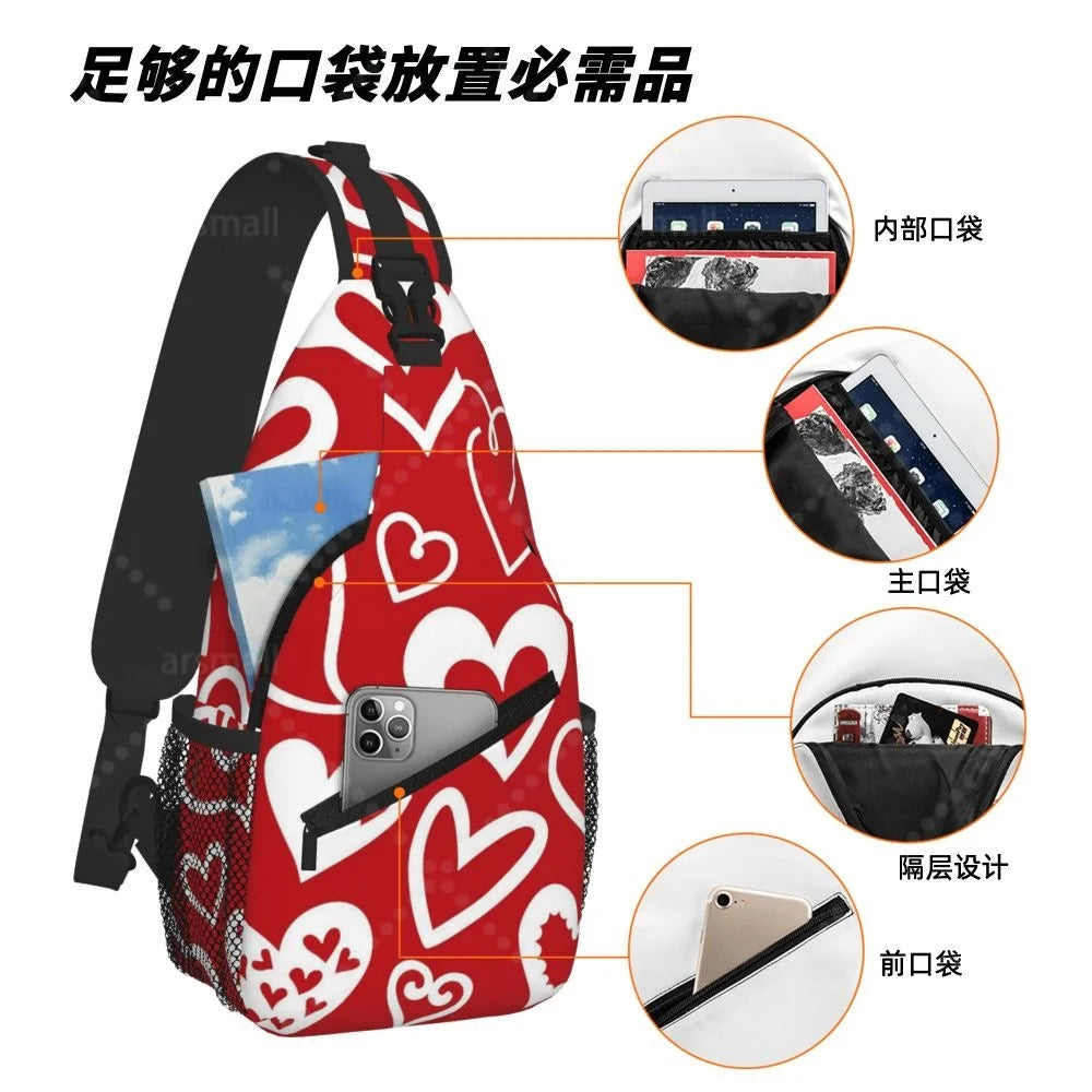 Lightweight Crossbody Sling Bag for Travel & Outdoor Activities
