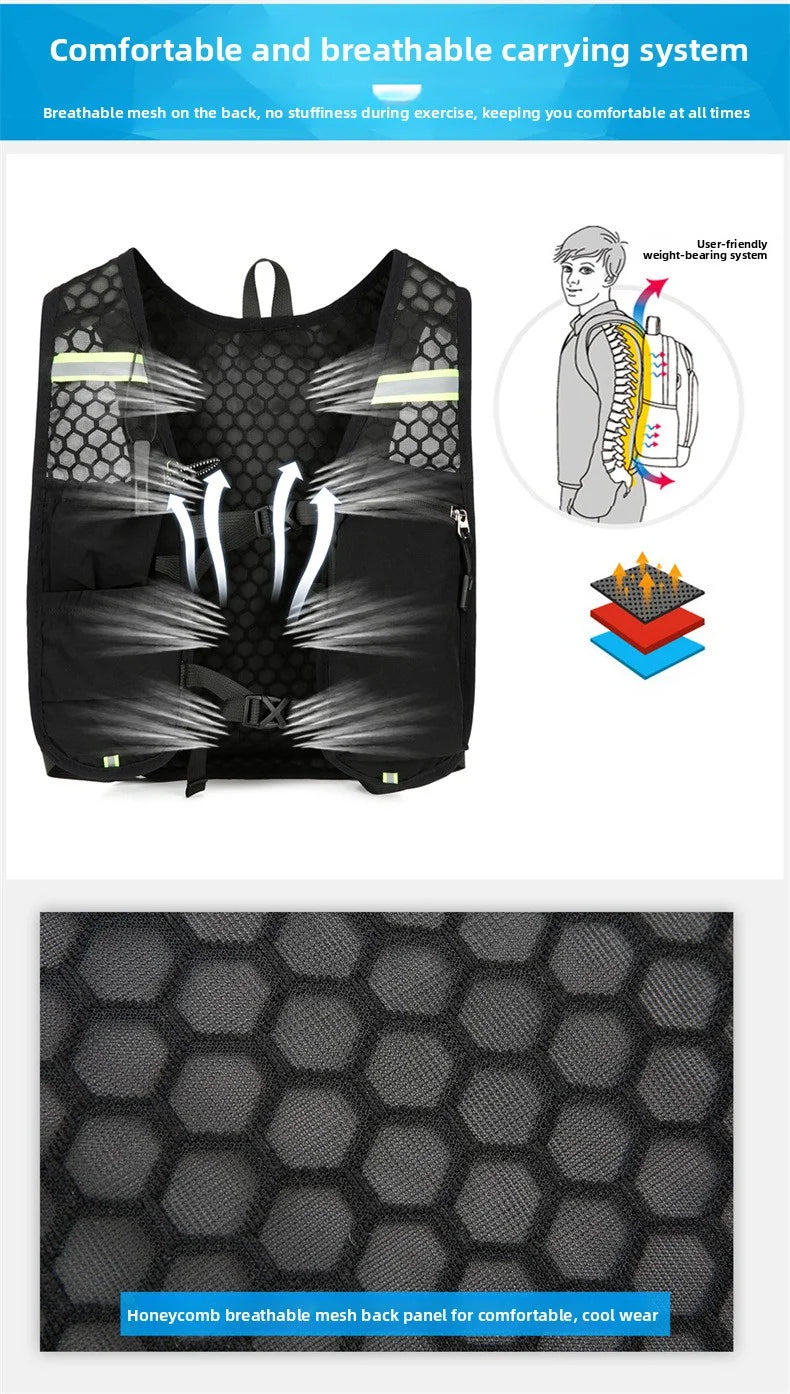 Lightweight Running Hydration Vest Backpack | Water-Saving Comfort