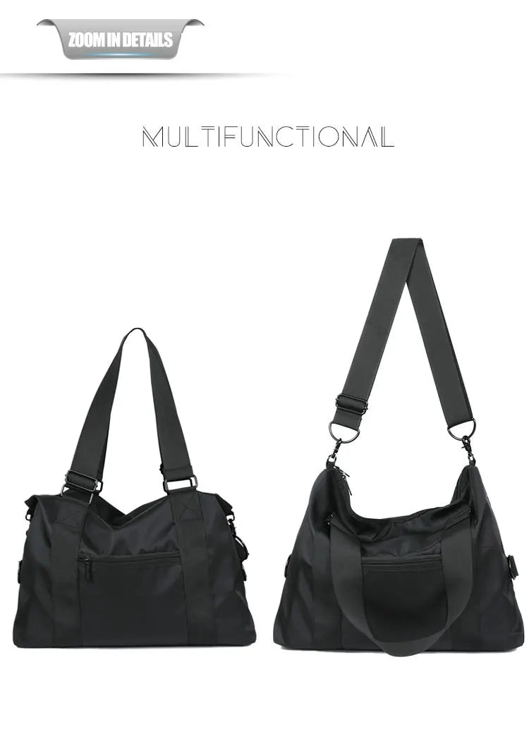 Men's Lightweight Nylon Travel Bag | Large Capacity Messenger Tote