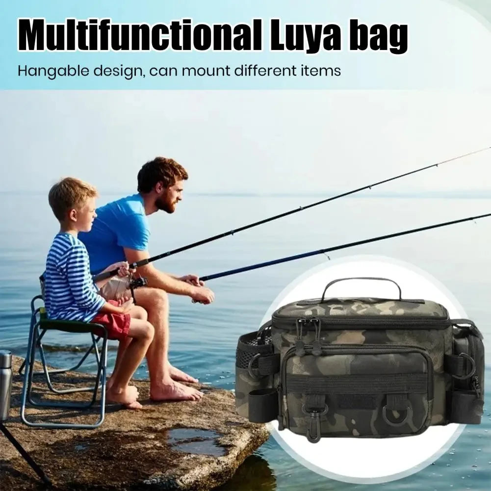 Portable Fishing Tackle Shoulder Bag | Multi-Purpose Outdoor Storage