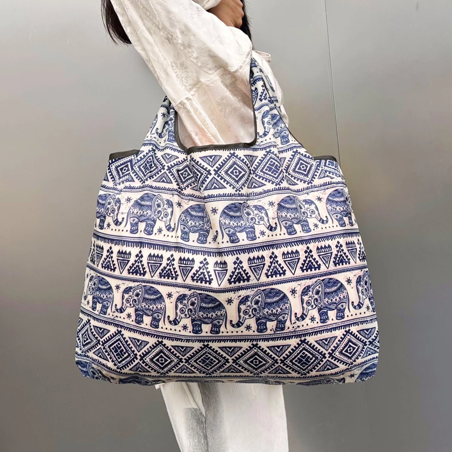 Bolso de Hombro de Gran Capacidad | Bandolera Ligera y Plegable