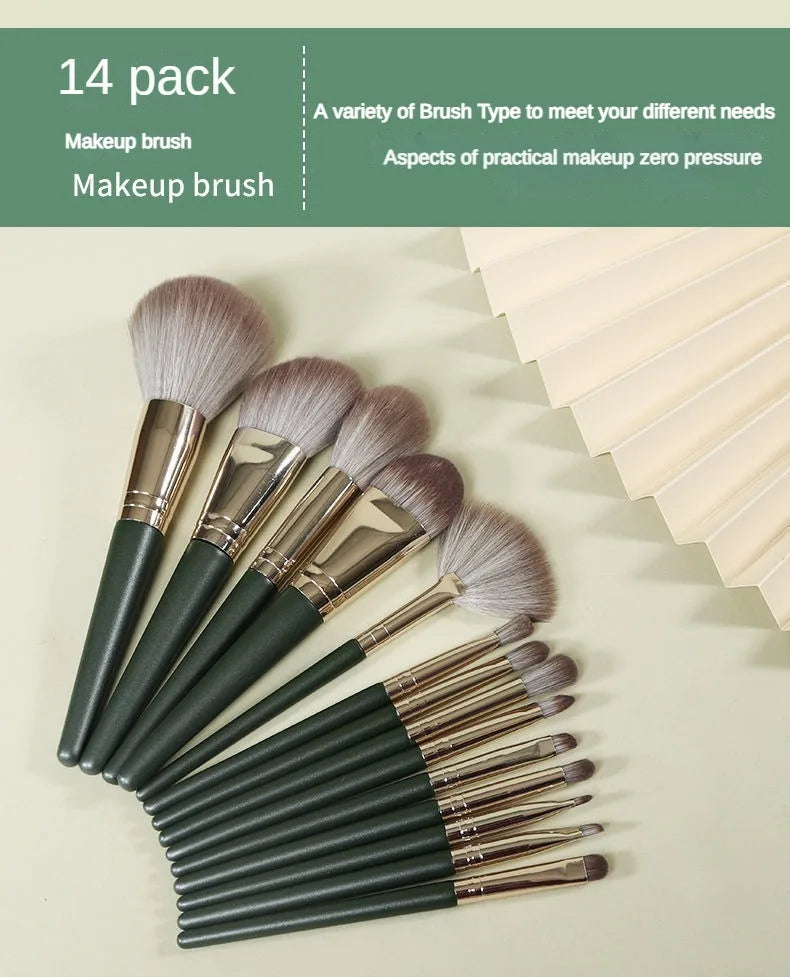 Super Soft Makeup Brush Set | 14 Essential Beauty Tools