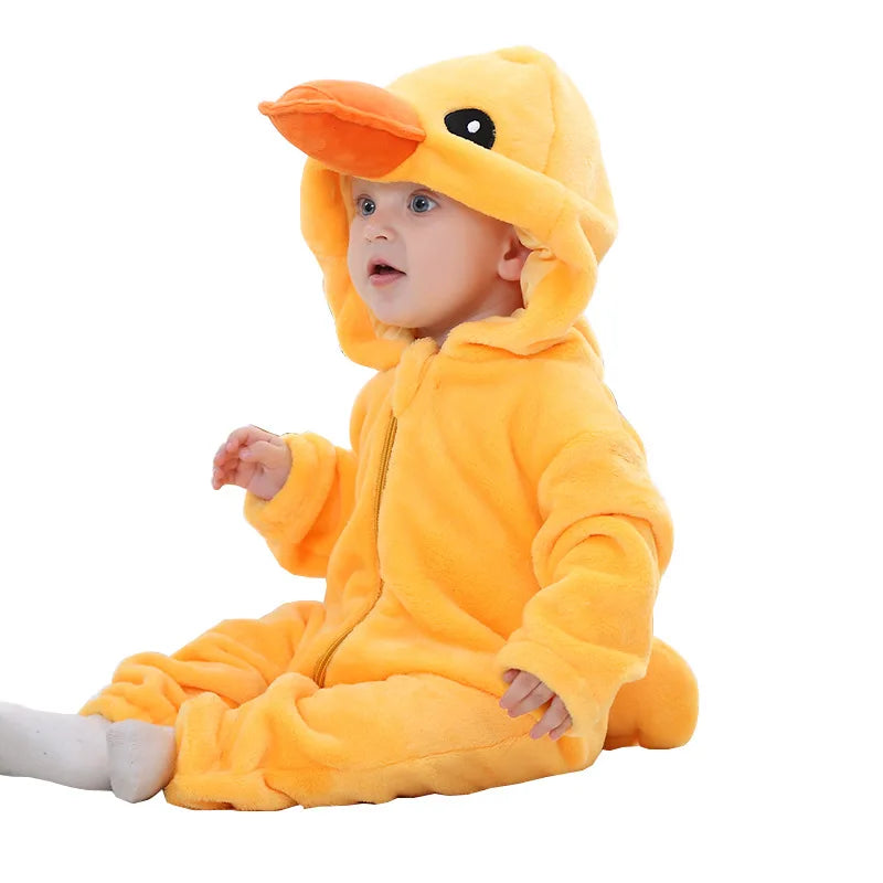 Cozy Baby Rompers | Adorable Winter Hooded Jumpsuits for Kids