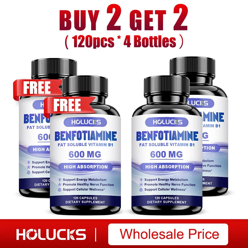 Benfotiamine Capsules 600mg | Support Energy & Nerve Health