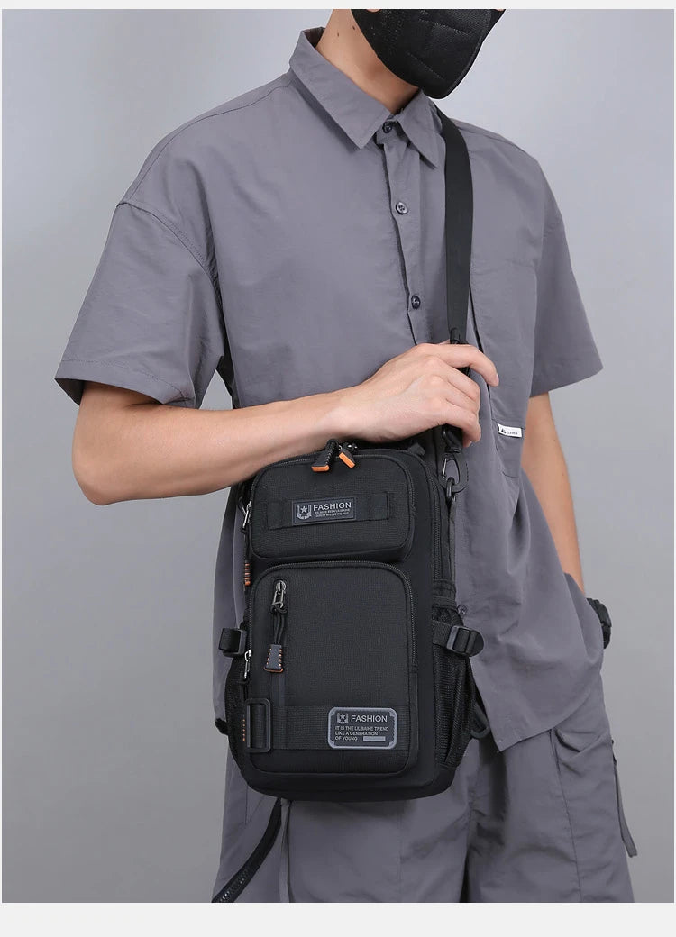 Men's Fashion Oxford Waist Pack | Versatile Casual Chest Bag