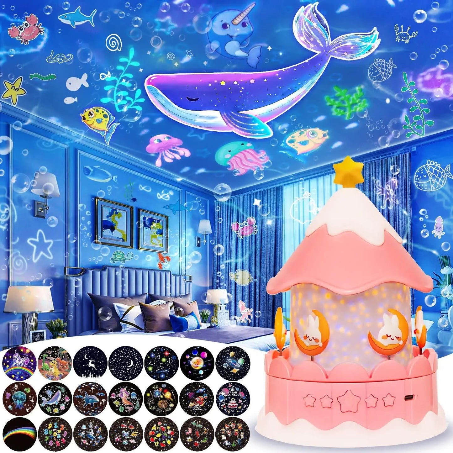 21-in-1 Star Galaxy Projector | Perfect for Kids' Room Decor