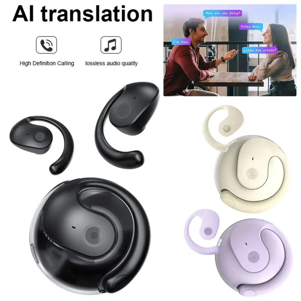 Real-Time AI Translator Headphones | 144 Language Wireless Earbuds