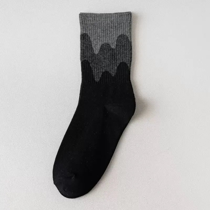 Unisex Checkerboard Socks | Trendy Geometric Cotton Streetwear