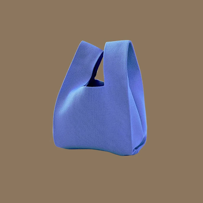 Chic Handmade Knit Mini Knot Wrist Bag for Women | Casual Tote