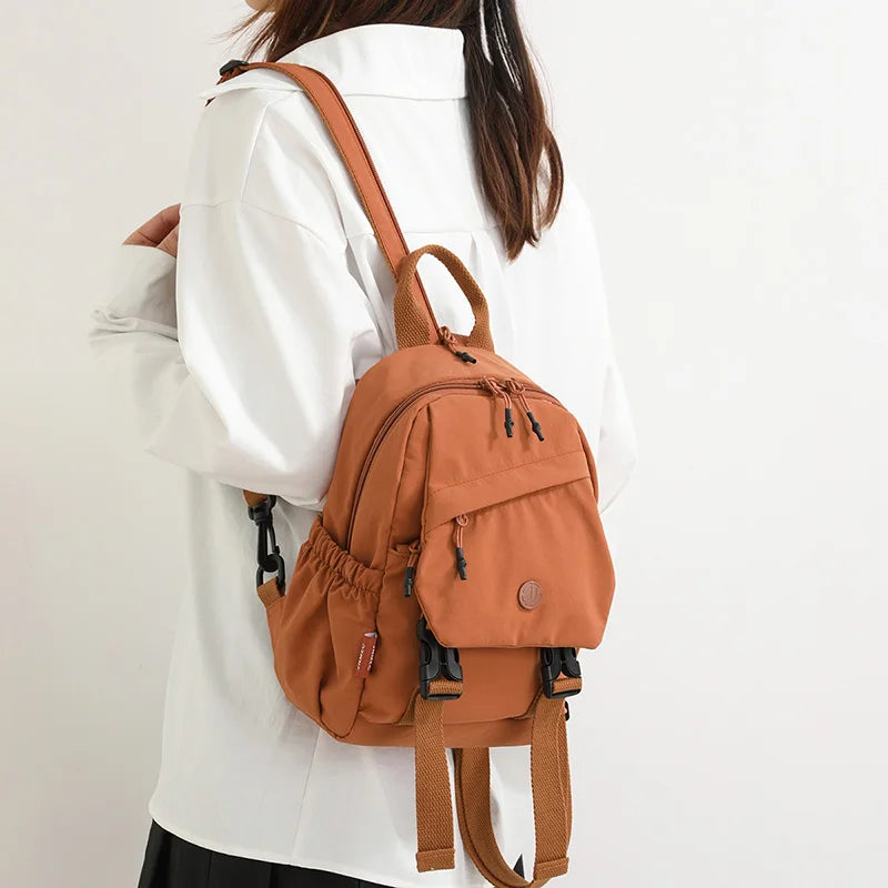 Unisex Lightweight School Backpack | Water-Resistant Nylon Bag