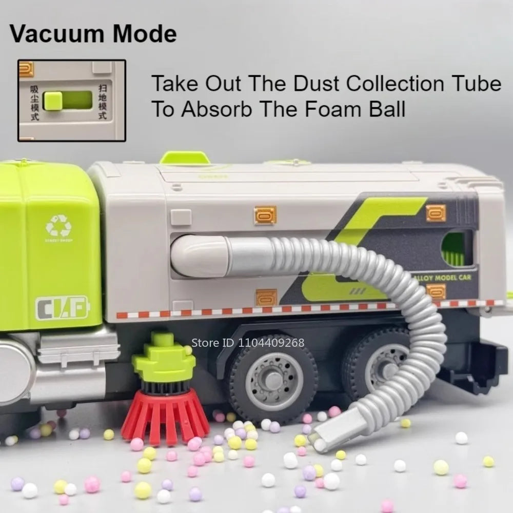 Electric Vacuum Cleaner Garbage Truck Model Toy for Kids