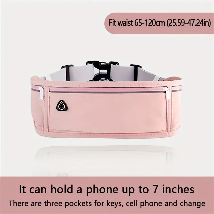 New Running Waist Bag Professional Men Women Elastic Waist Pack with Adjustable Strap Hidden Gym Sports Bags Mobile Phone Case