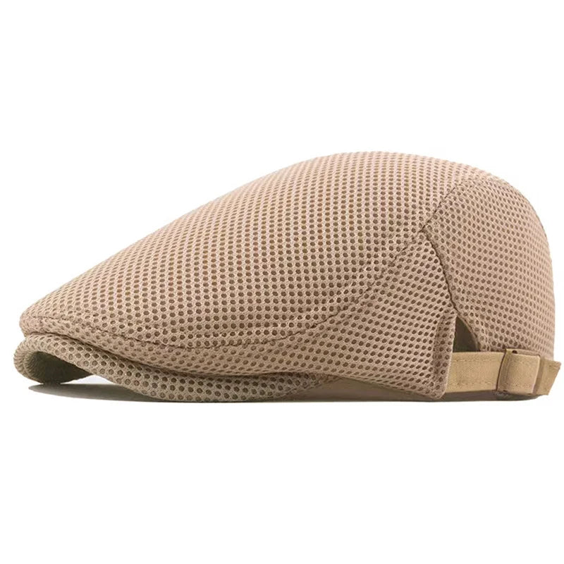 Men's Adjustable Mesh Newsboy Caps | Trendy Spring & Summer Style