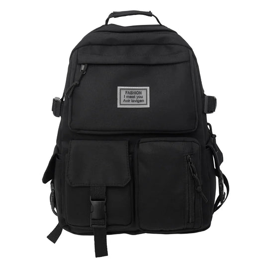 Mochila Universal de Nailon de Gran Capacidad | Ideal para la Escuela y el Ocio