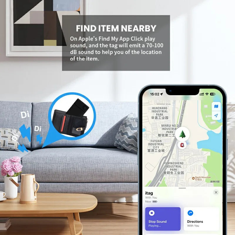 Wireless Charging Bluetooth Tracker | Smart Locator for Wallets