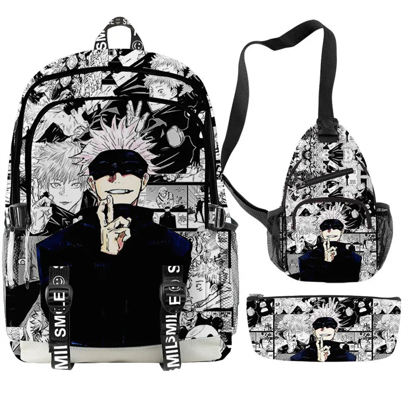 Anime Backpack Set | Stylish Accessories for Students
