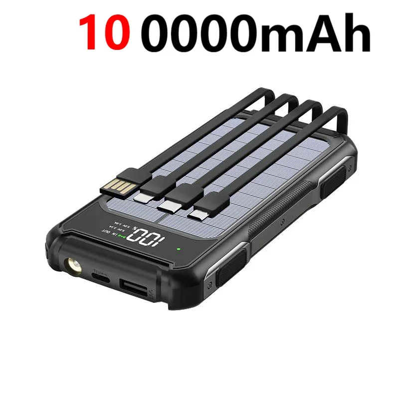 200000mAh Solar Emergency Power Bank | 4 in 1 Charging Solution