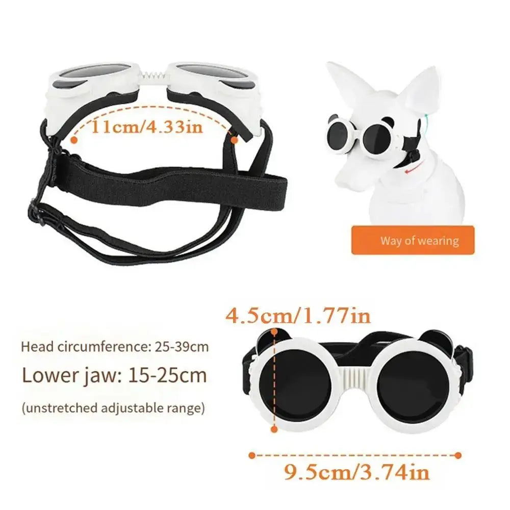 Anti UV Pet Goggles for Dogs & Cats | Adjustable Sun Eyewear