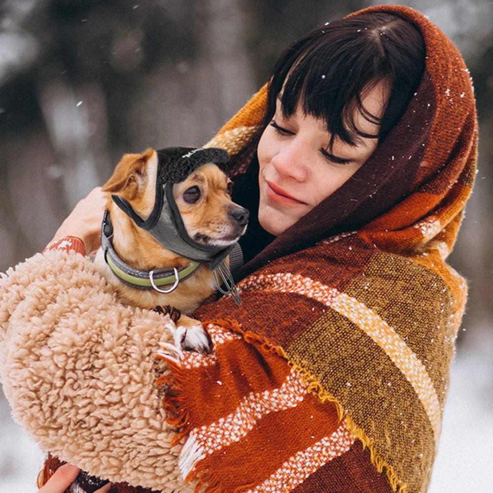 Warm Fleece Aviator Hat for Dogs | Windproof Pet Pilot Cap