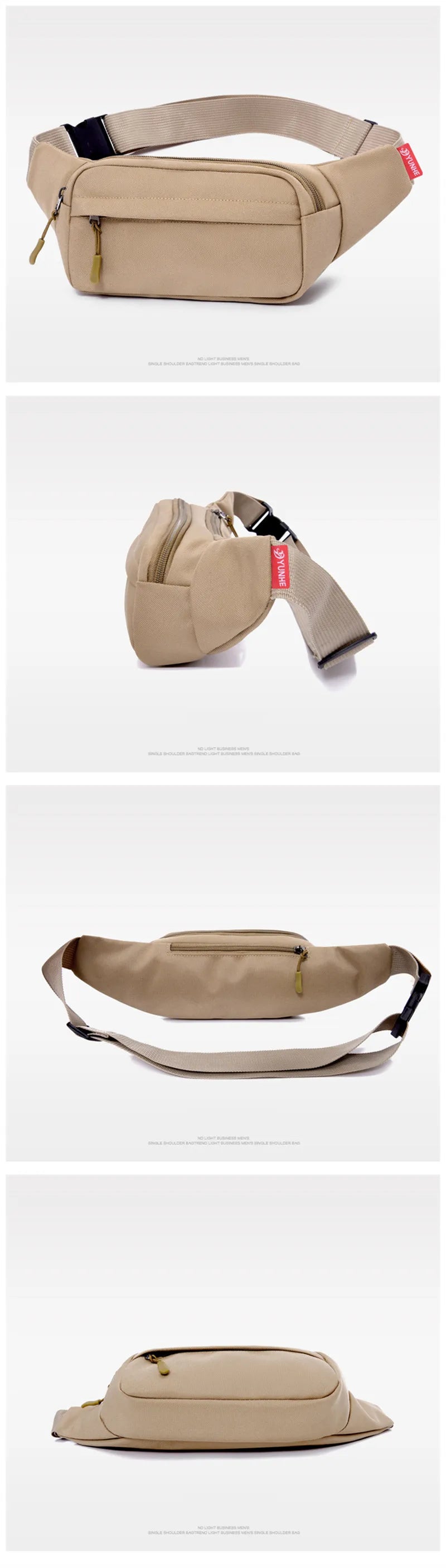 Casual Waist Bag for Men & Women | Large Phone Belt Pouch