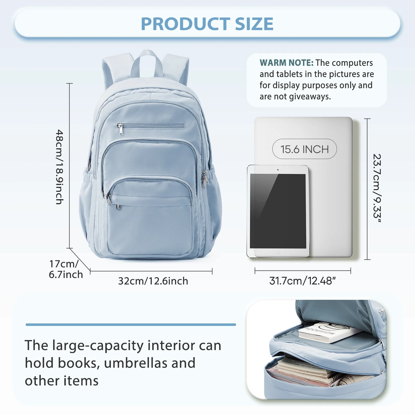 Lightweight Women's Large Capacity Travel Backpack for Every Occasion