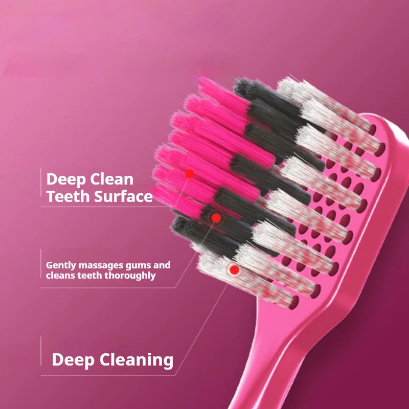 Colorful Soft Bristle Toothbrush Set for Adults | Perfect Gift Idea