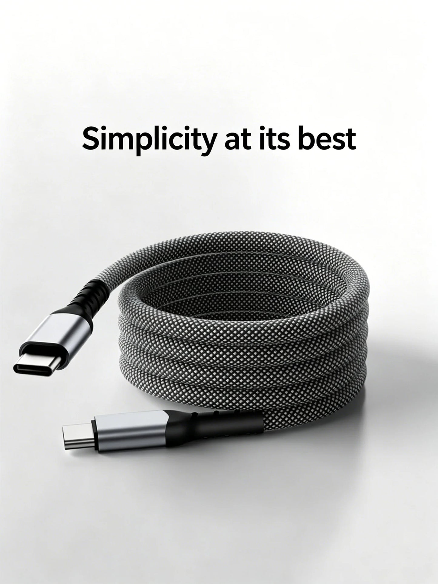 Magnetic Suction Anti-Winding Type C to Lightning Fast Charge Cable
