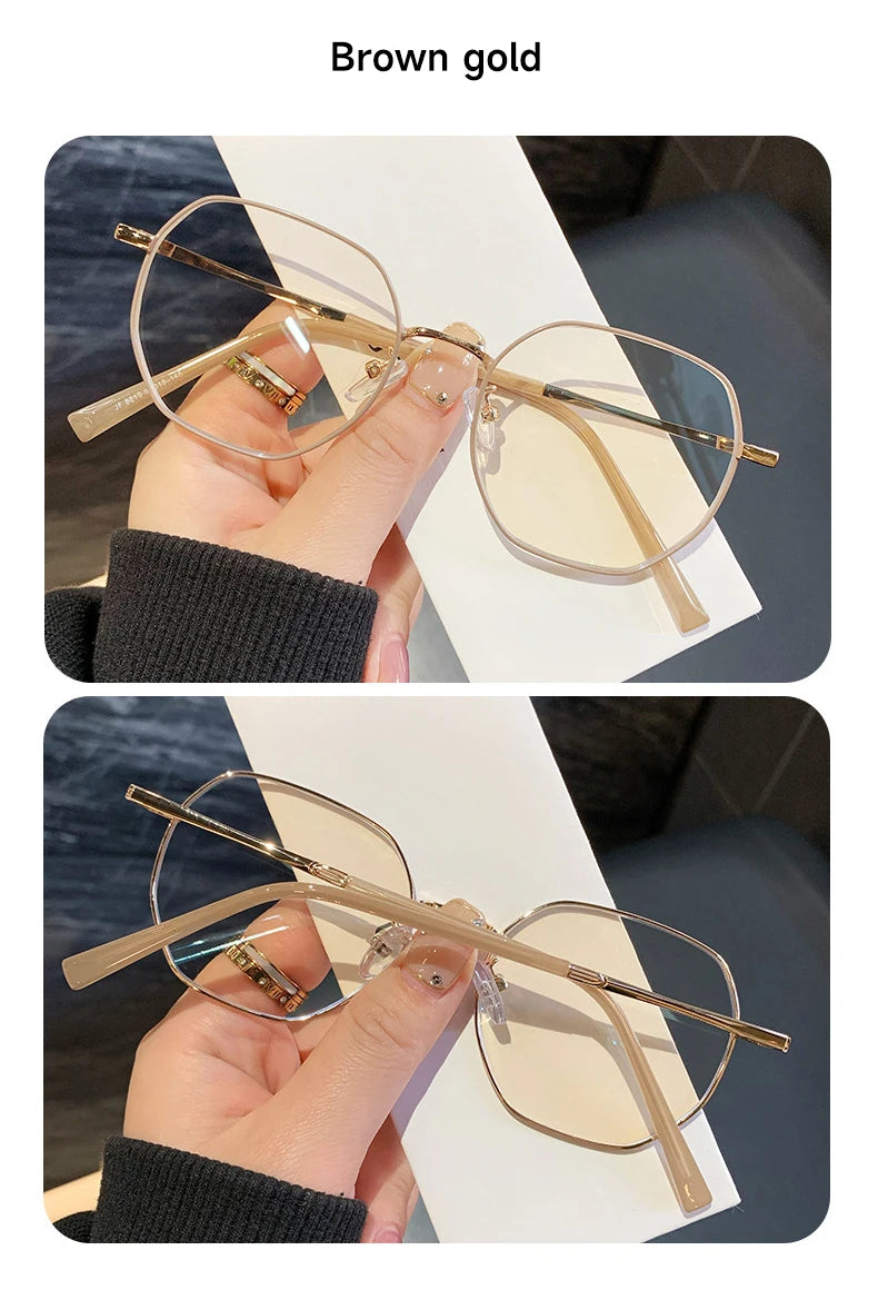 Stylish Geometric Women's Reading Glasses | Anti-Blue Light