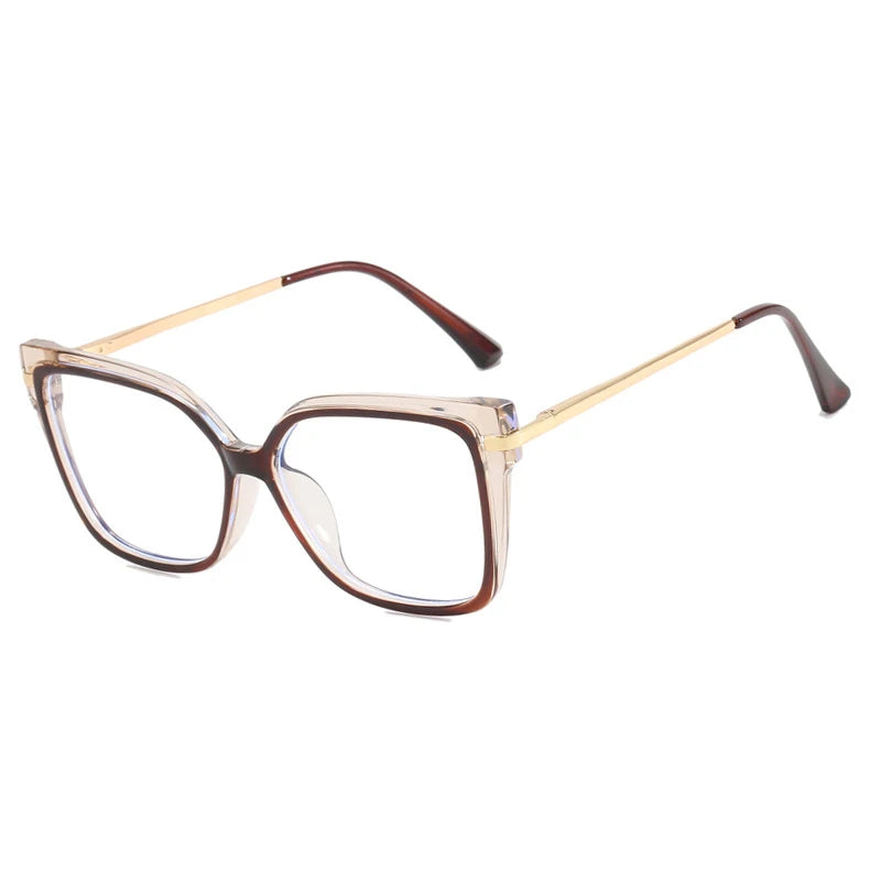 Stylish Retro Square Glasses Frame | Anti-Blue Light Protection