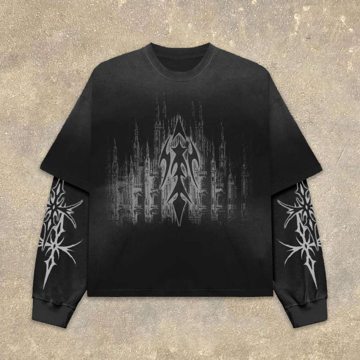 Men's Vintage Gothic Pullover Sweatshirt | Stylish & Cozy