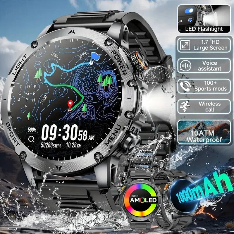 Rugged Military Smart Watch with GPS | Ultimate Fitness Tracker