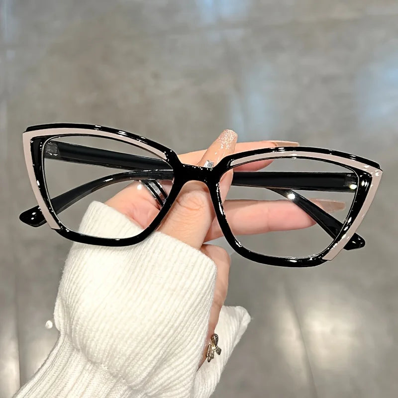 Cat Eye Clear Lens Glasses | Retro Fashion Spectacles