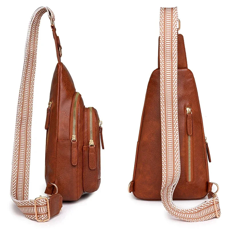 Stylish PU Leather Women Sling Bag | Versatile Crossbody Pack