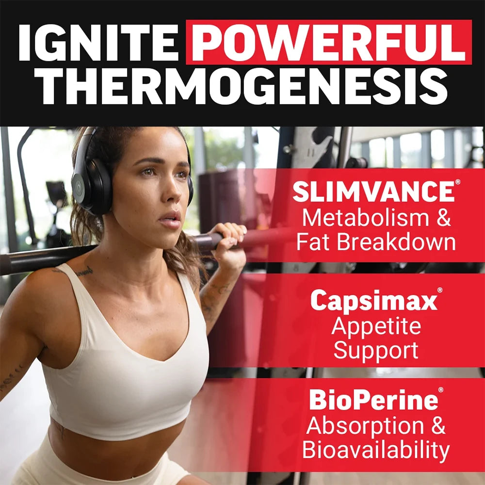 Fat Burner Capsules with B Vitamins | Boost Metabolism & Focus