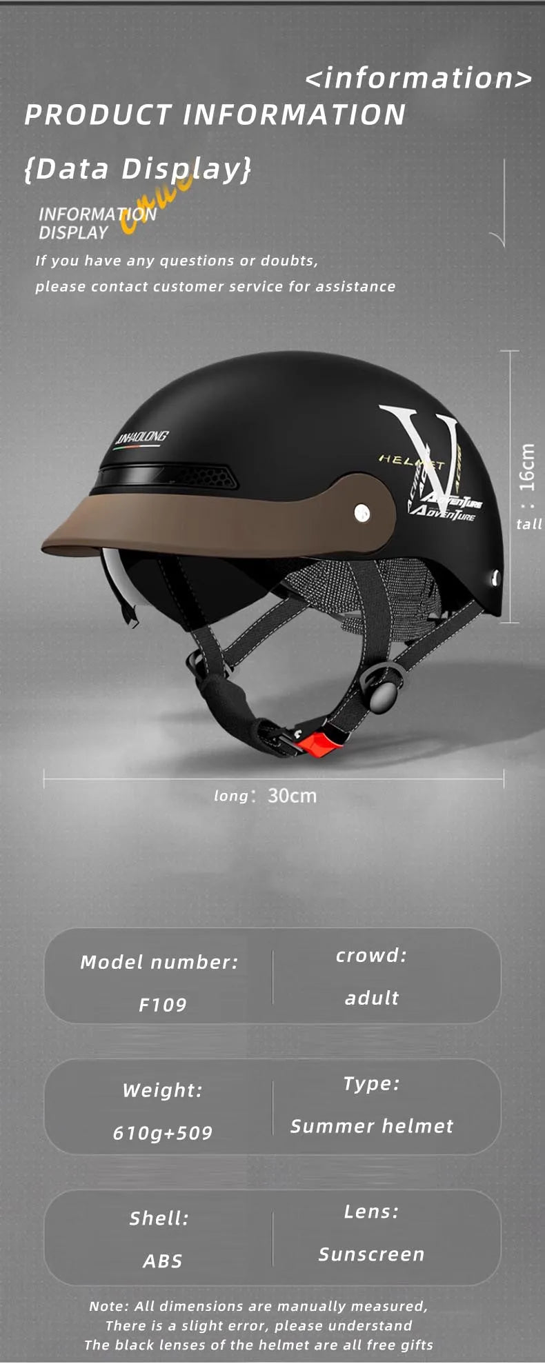 Summer Breathable Open Face Motorcycle Helmet for Adults