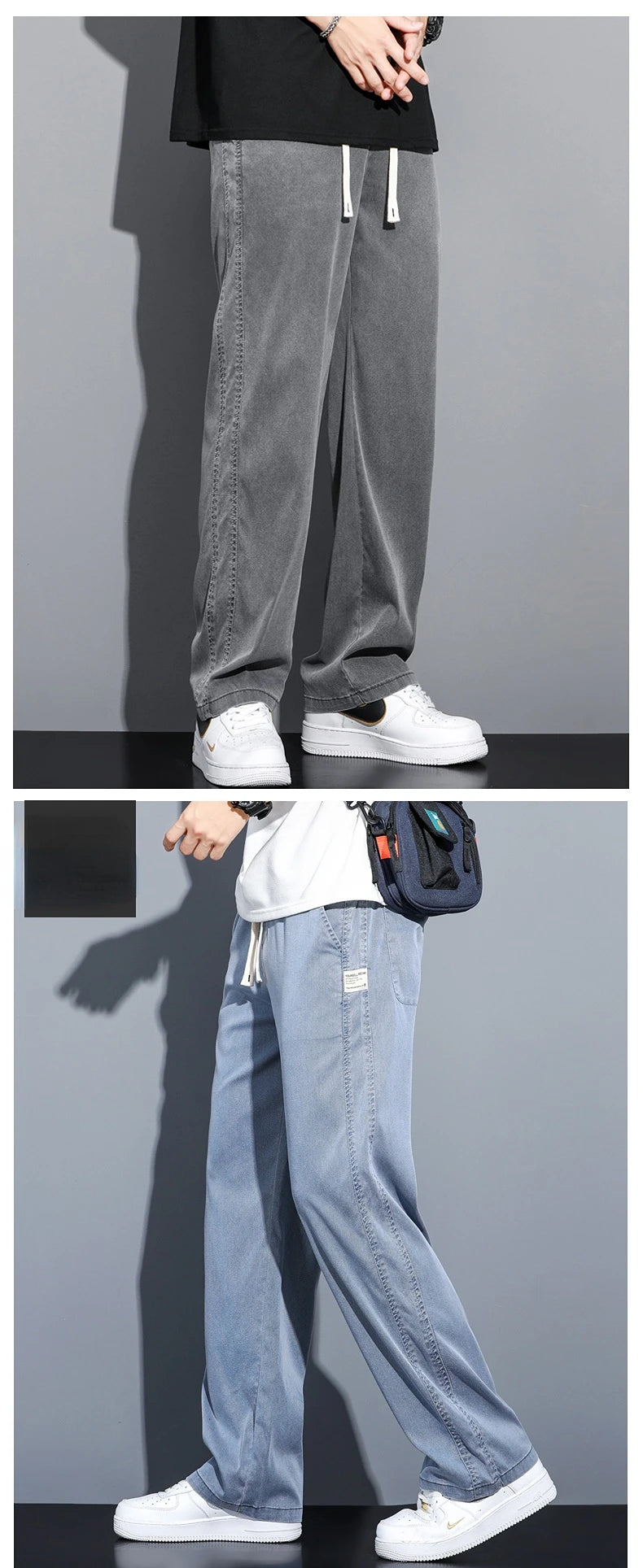 Men's Summer Thin Straight Pants | Comfortable Casual Trousers