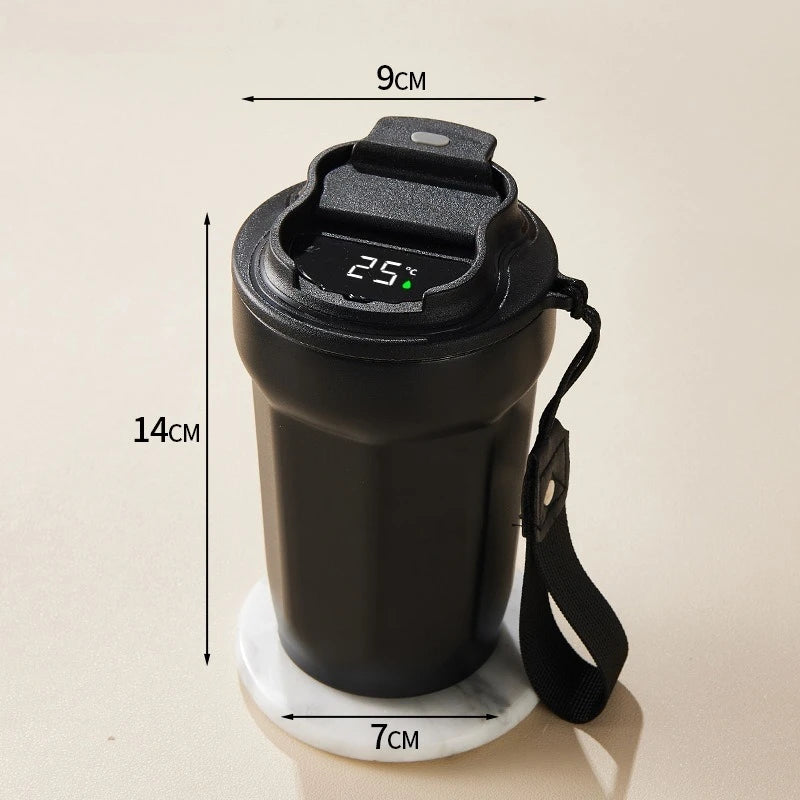 Vacuum Insulated Travel Mug | Smart Temp Display for Hot & Cold Drinks