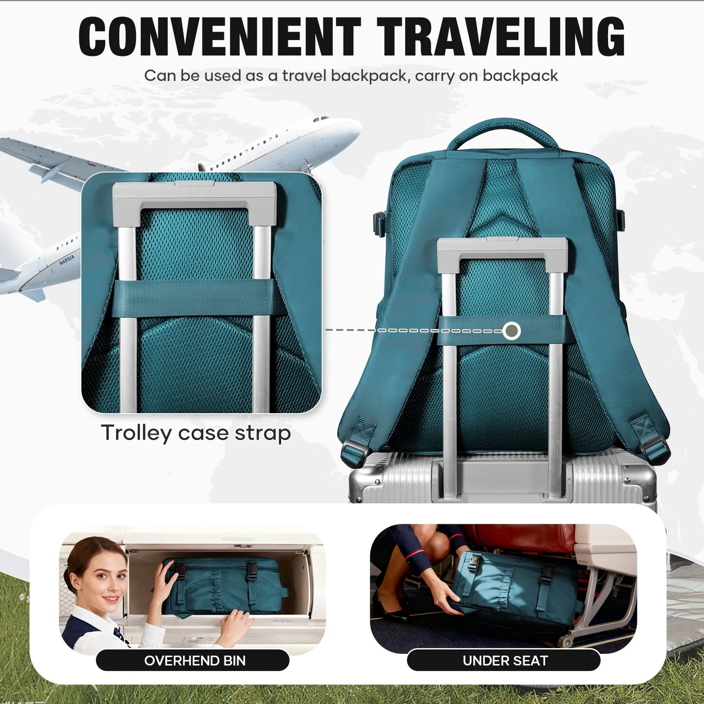 Compact Cabin Carry-On Bag | Essential Travel Backpack