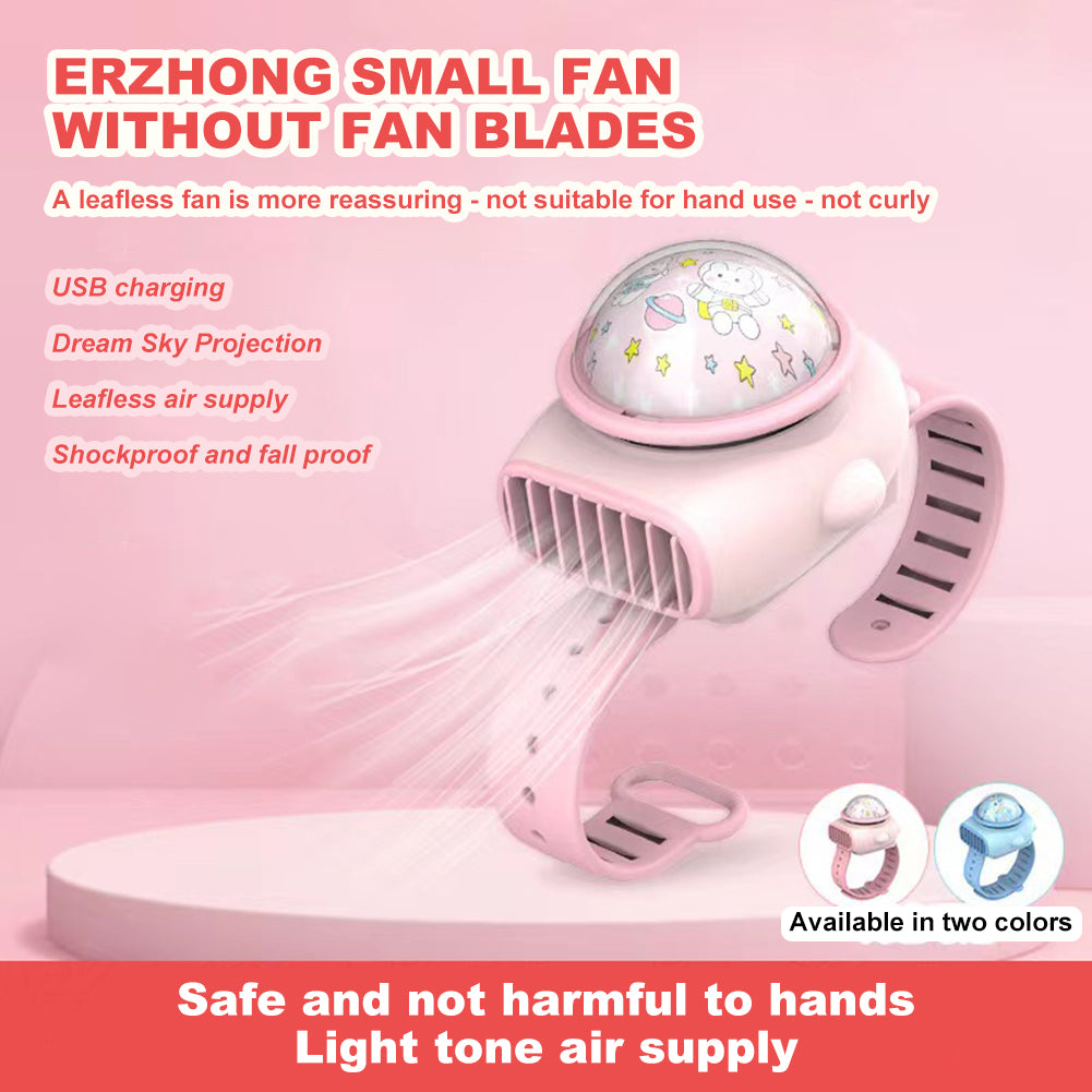 Rechargeable Projection Fan for Comfortable Cooling & Fun