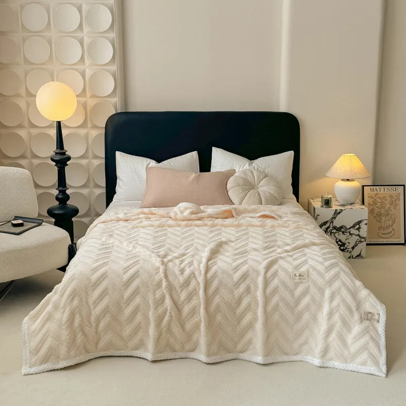 High-Quality Multi-Layer Fleece Blanket | Warm & Cozy Comfort