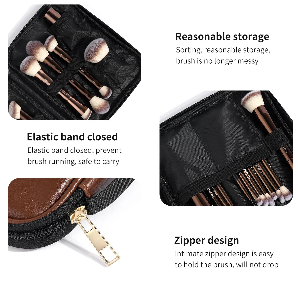20pcs Professional Makeup Brush Set with Storage Bag | Essential Beauty Tools
