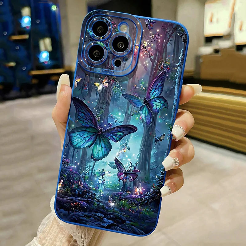Glow In The Dark Butterfly iPhone Case | Full Protection Case