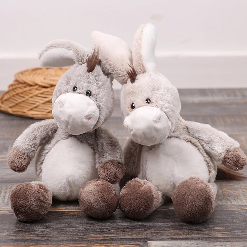 Soft Cuddly Donkey Plush Toy | Adorable Stuffed Animal Decor