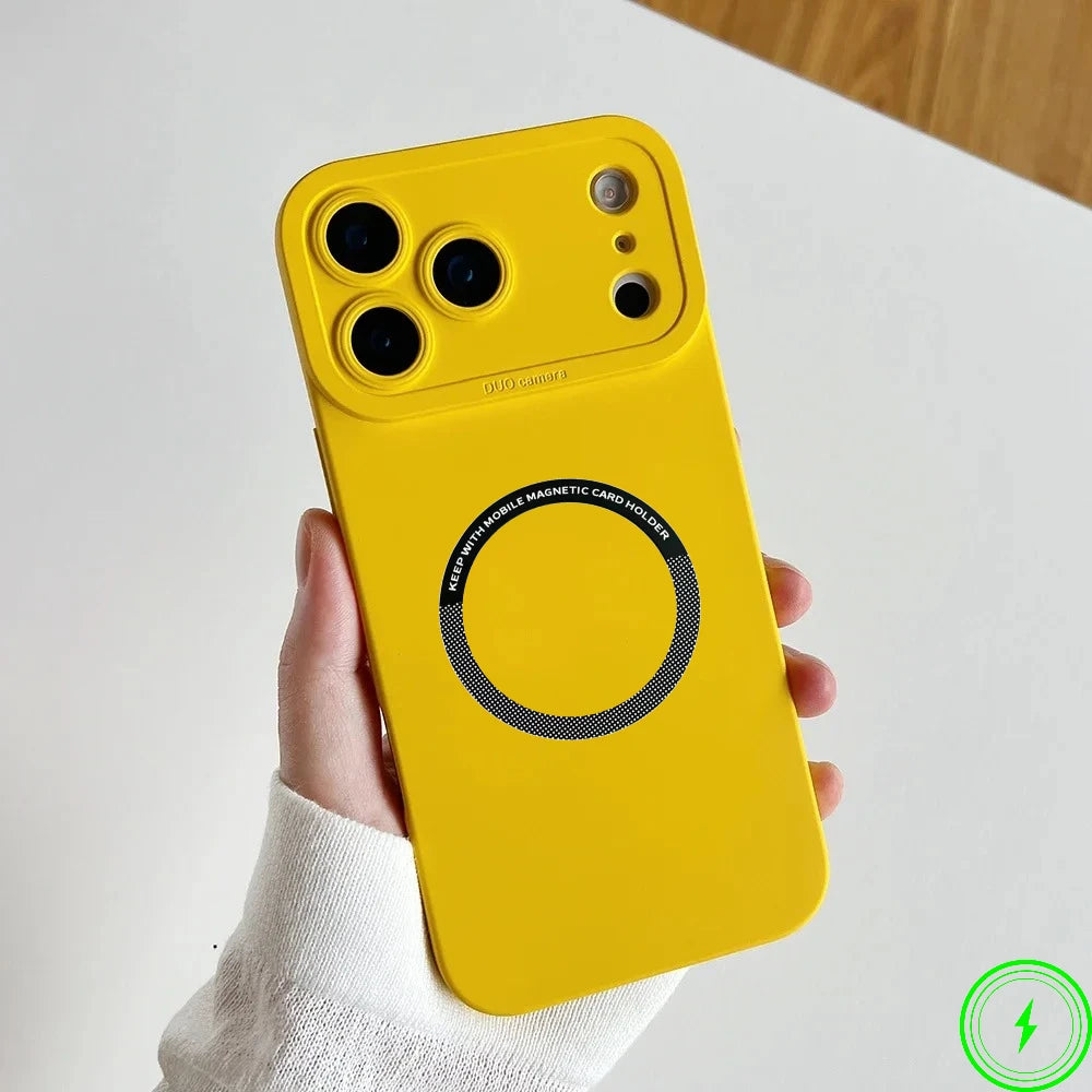 Official Liquid Silicone Magnetic Silicone Case For IPhone 17 Air 17 Pro Max 16 15 Candy Color Camera Full-pack Anti-Drop Cover