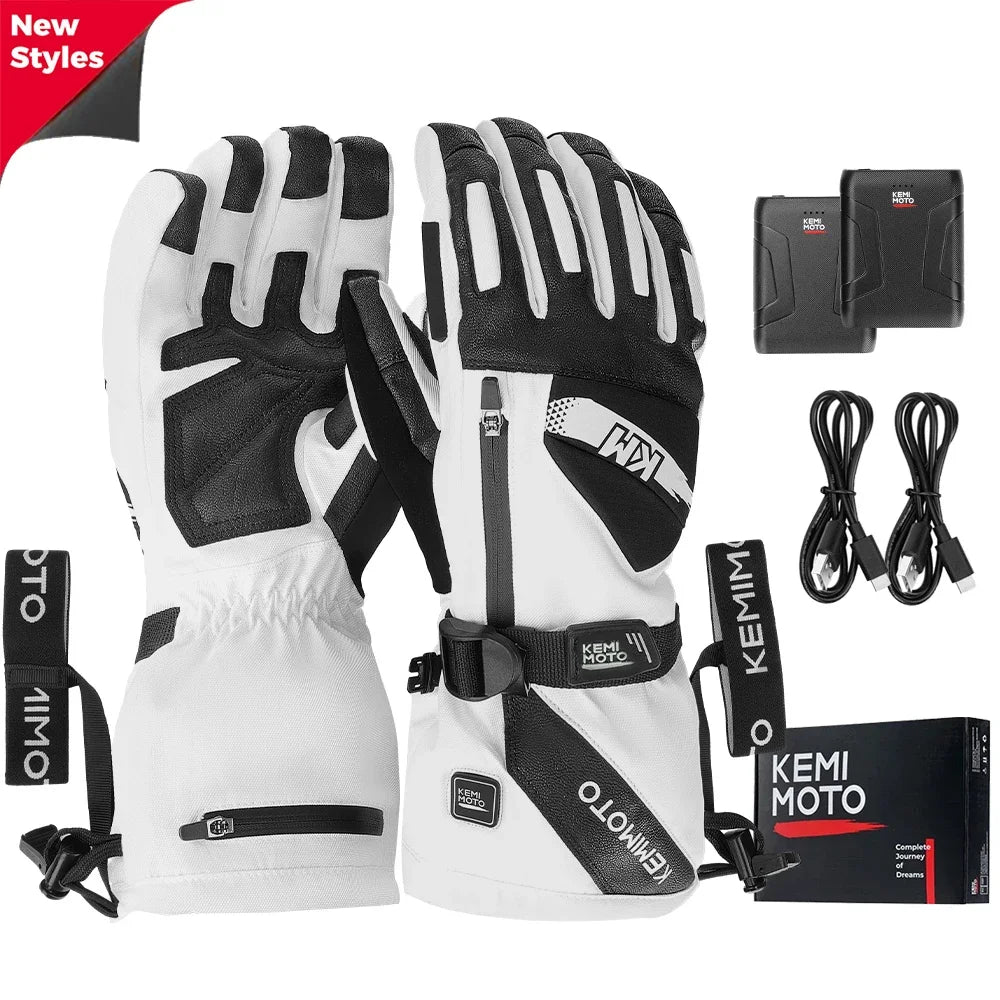 Waterproof Heated Skiing Gloves | Touchscreen Winter Gear