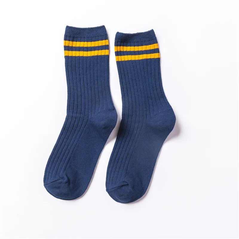 Stylish Women's Striped Long Socks | Comfortable Casual Footwear