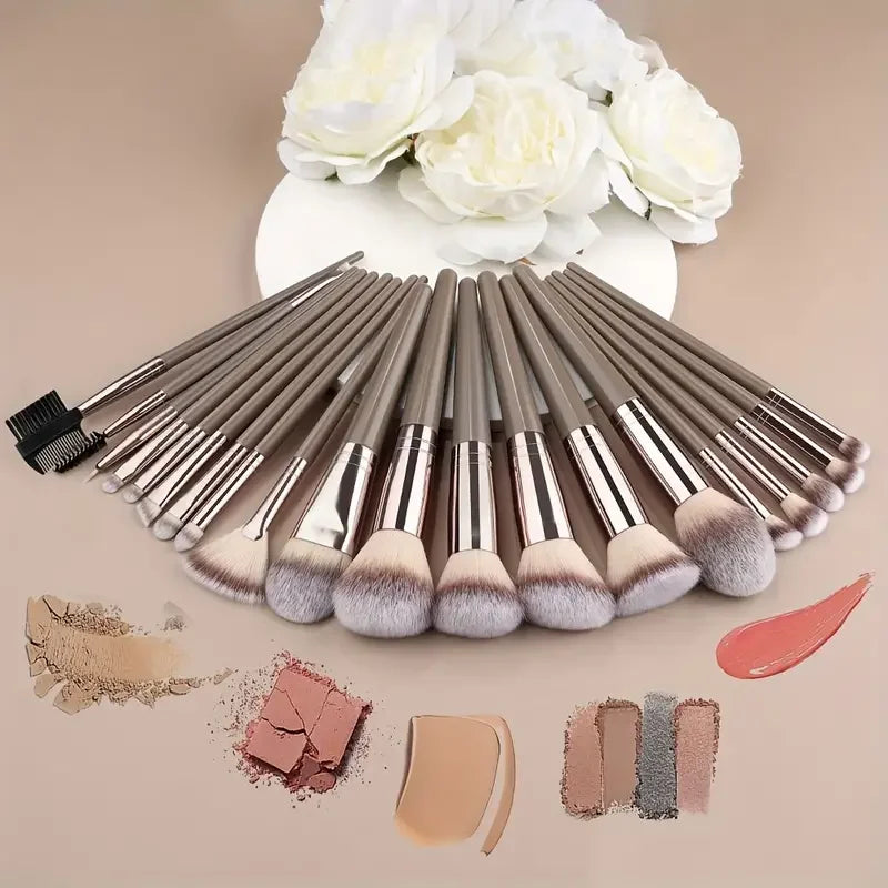 Professional Makeup Brush Set | Fluffy Foundation & Blending Tools